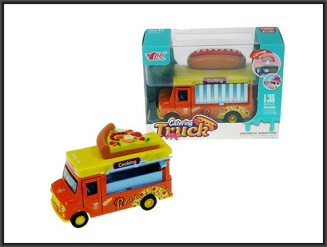 hipo-auto food truck pizza/hot-dog 11cmśw/dźw.hxfc78