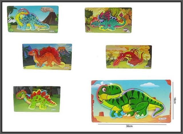 HIPO-PUZZLE DREWNIANE DINOZAUR/SMOK HPA126