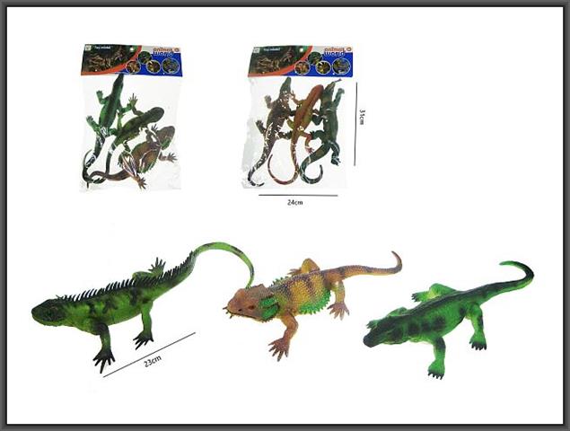 HIPO-JASZCZURKI 20CM 3SZT Z PRZYSSAWKĄ  H13250