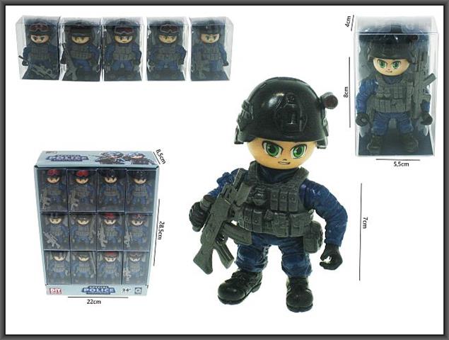 hipo figurka policjant 7cm hfm01