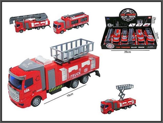 HIPO-AUTO STRAŻ 19CM METAL HX213 /6/