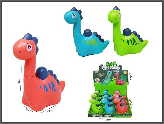 HIPO-DINOZAUR NACIŚNIJ I JEDŹ 16CM H13907 /9/