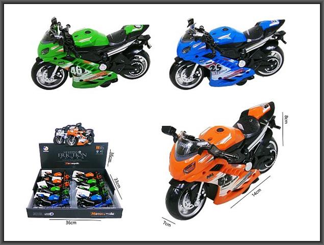 HIPO-MOTOCYKL 14CM ŚWIATŁO, DŹWIĘK H13986 /8/