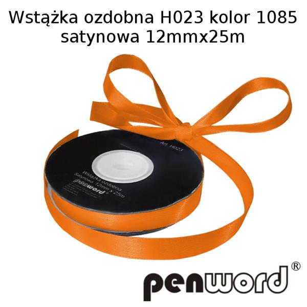 wstążka ozdobna 12mmx25m h023/1085 mied a'1 satynowa psh          /5/