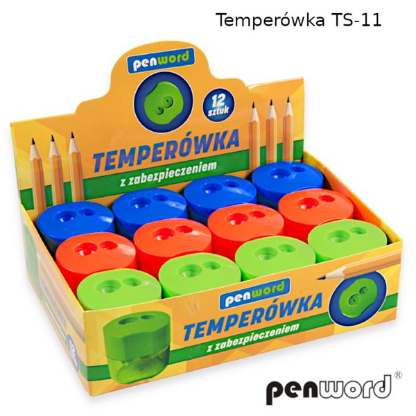 temperówka podwójna z pojemnikiem ts-11  psh /12/