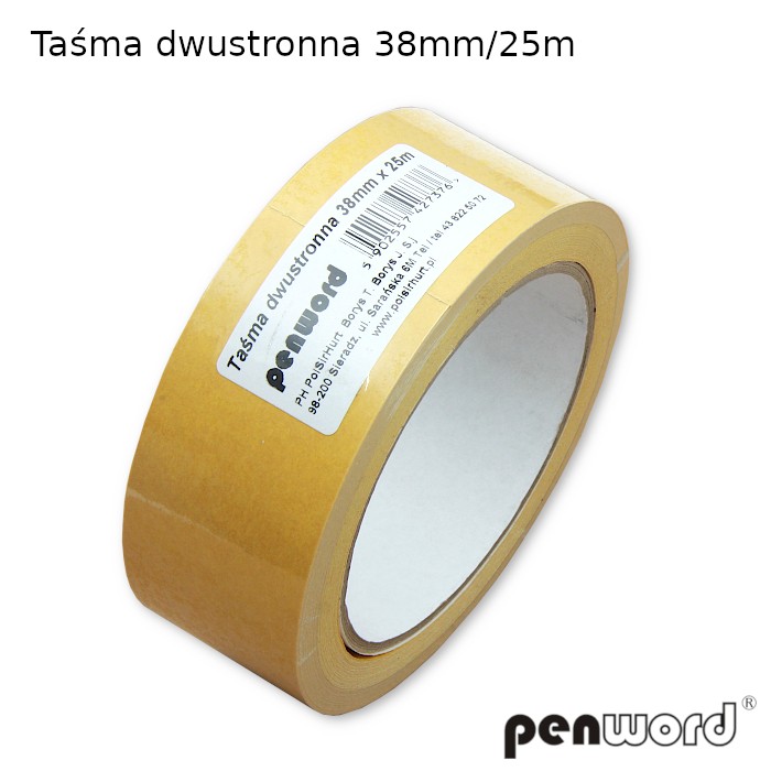 taśma dwustronna 38mm*25m  psh /24/