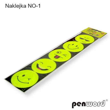 naklejka fluo 5szt no-1 psh  /25/