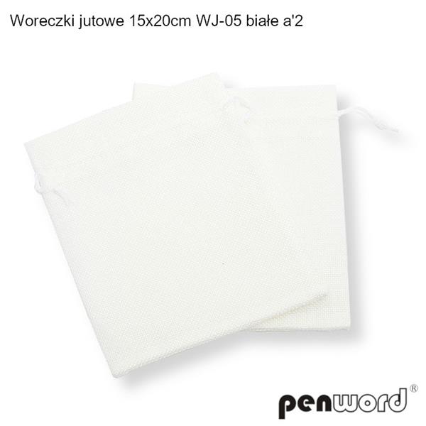 worek jutowy 15cm*20cm wj-05 biały a'2  psh /10/