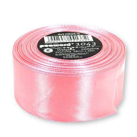 WSTĄŻKA OZDOBNA 38MMX25MM H025-S 1043 ŁOSOSIOWA SATYNOWA PSH /5/