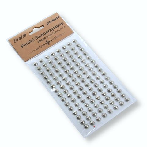 PEREŁKI SAMOPRZYLEPNE PRS-07 8mm SREBRNYCHROM PSH