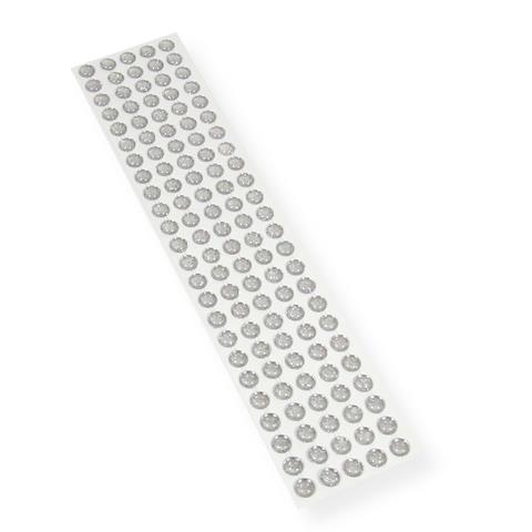 KRYSZTAŁKI SAMOPRZYLEPNE SREBRNE 10MM   CR-10 PSH