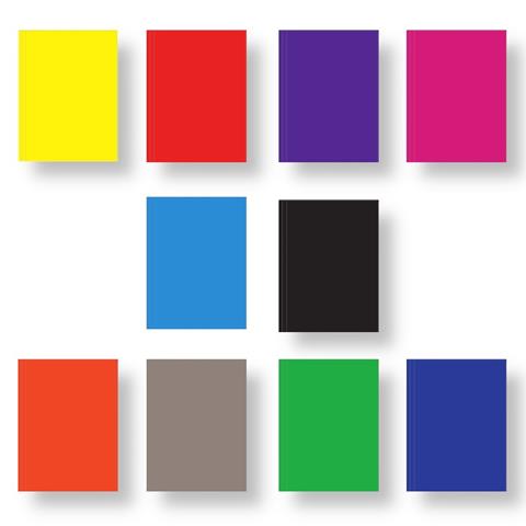 TECZKA A4 Z GUMKĄ SOFT MIX 10 KOLORÓW   350G/M2 CF-6MIX PSH /10/