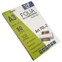 FOLIA DO LAMINOWANIA A3/100 303mmx426mm B?YSZCZńCA 2x80 MICRON FOL-2 PSH