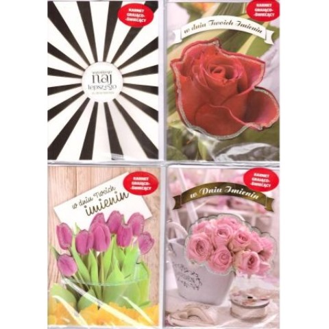 AVANTI KARTKA OZDOBNA A5 IMIENINY GRAJĄCA 3D /12/