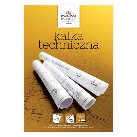 KALKA KREŚLARSKA A3 100 ARKUSZT KOHINOR