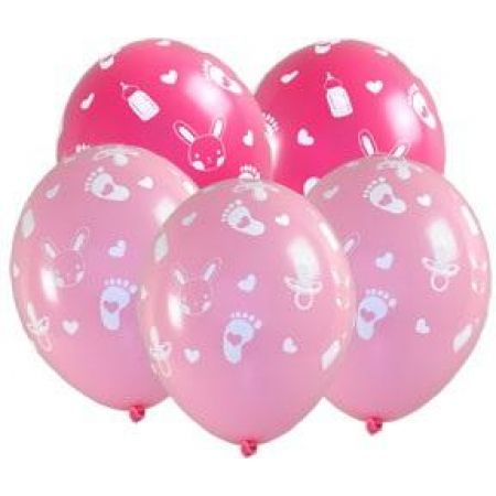 ARPEX BALON Z NADRUKIEM BABY SHOWER DZIEWCZYNKA A'5 KB2695