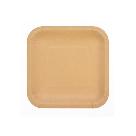 ARPEX-PARTY TALERZE PAPIEROWE KRAFTOWE 18X18CM A'8 DP7935F GRILL