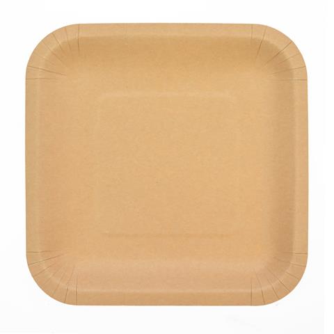 ARPEX-PARTY TALERZE PAPIEROWE KRAFTOWE 23X23CM A'6 DP9762F GRILL