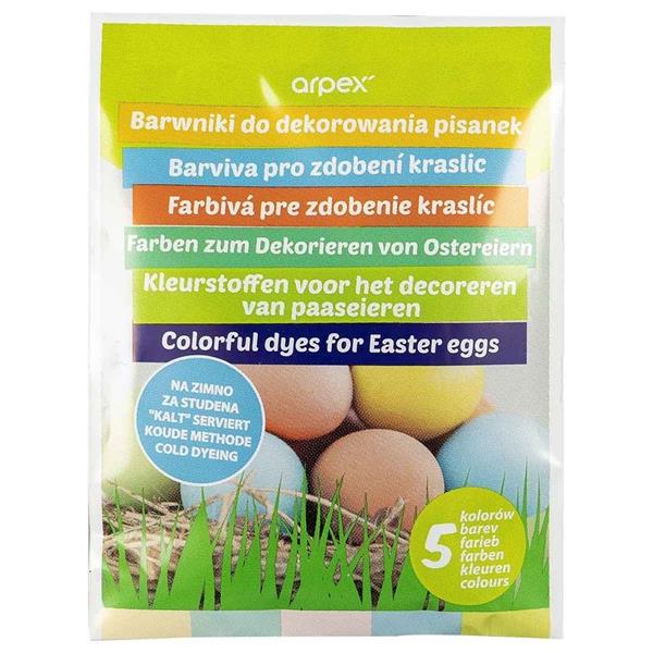 ARPEX-WN BARWNIKI DO JAJ 5 KOL. SW7262 /50/WIELKANOC
