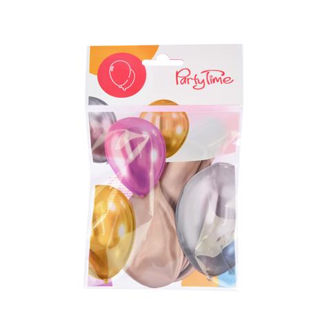 ARPEX BALON RÓŻOWY EFEKT CHROMU OP.5SZT.KB8696ROZ
