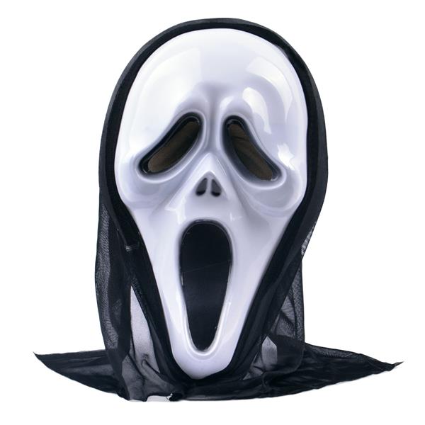 ARPEX STRASZNA MASKA Z KAPTUREM KM2648 HALLOWEEN