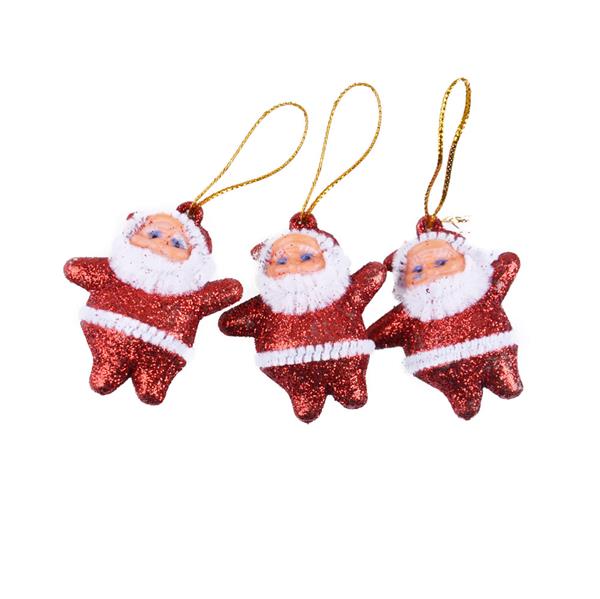 ARPEX-BN MIKOŁAJE WISZĄCE CZERWONE 3SZT BN5908CZE