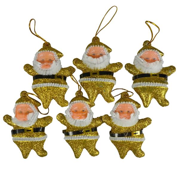 ARPEX-BN MIKOŁAJE WISZĄCE ZŁOTE 6SZT  BN5946ZLO