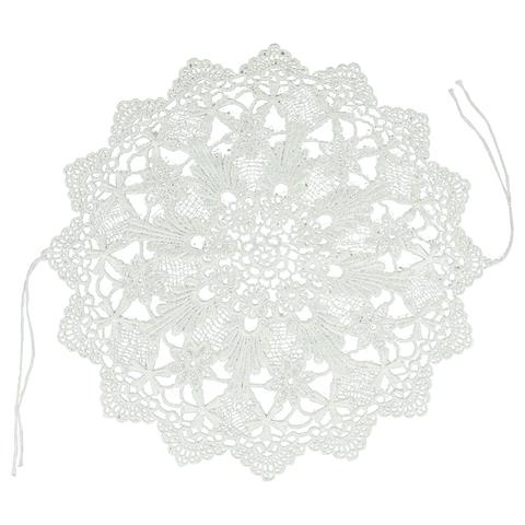 ARPEX-WN SERWETKA AŻUROWA NA KOSZYCZEK OKRĄGŁA-Z TASIEMKAMI DO WIĄZANIA