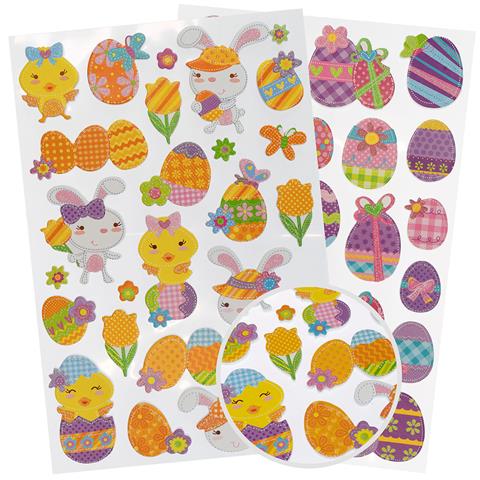 ARPEX-WN BROKATOWE NAKLEJKI - WIELKANOCNE WZORY