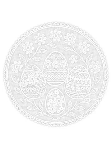 ARPEX-WN SERWETKA AŻUROWA NA KOSZYCZEK -WIELKANOCNE WZORY