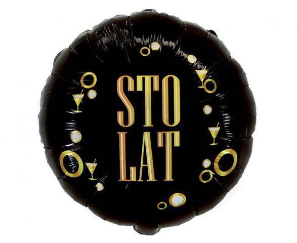 GODAN BALON FOLIOWY STO LAT  B&G PARTY 45CM