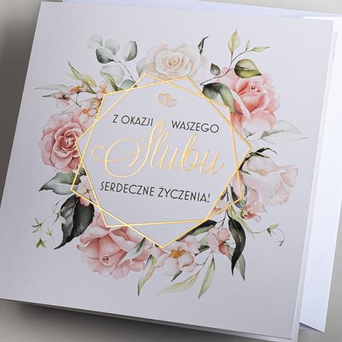ART NUVO KARTKA OZDOBNA KW ŚLUB S-319   /10/