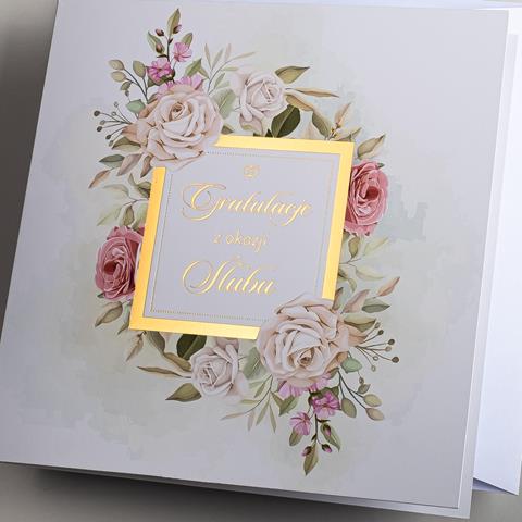 ART NUVO KARTKA OZDOBNA KW ŚLUB S-322   /10/