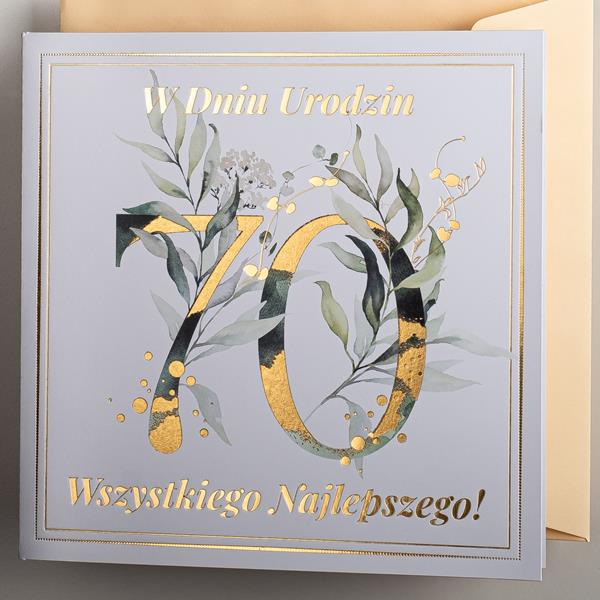ART NUVO KARTKA KW URODZINY 70 CK 05/10/