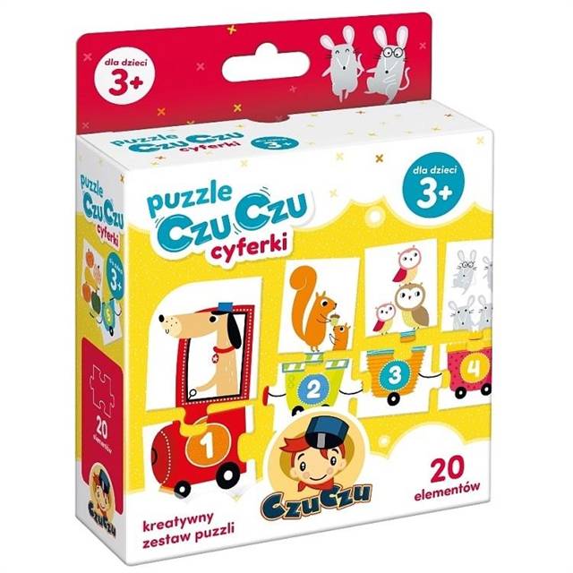 czuczu puzzle cyferki 3+