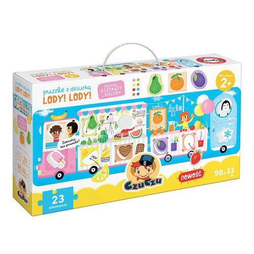 czuczu puzzle z dziurką lody!lody! 2+