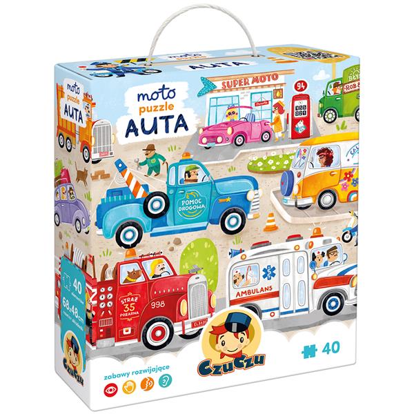 czuczu moto puzzle auta 40el 3+