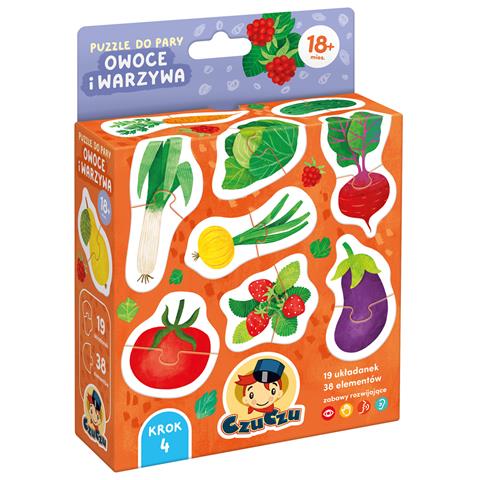 czuczu puzzle do pary warzywa i owoce 18m+