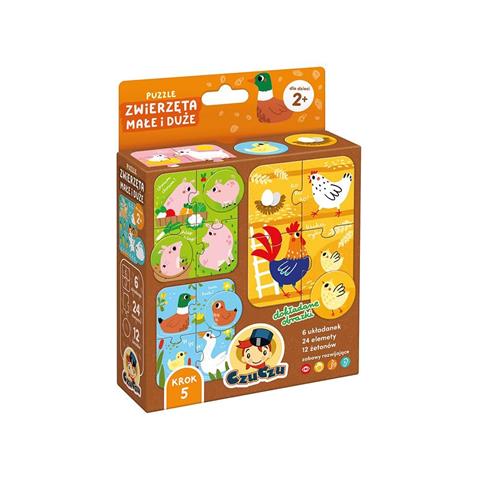 CZUCZU PUZZLE ZWIERZĘTA MAŁE I DUŻE 94164