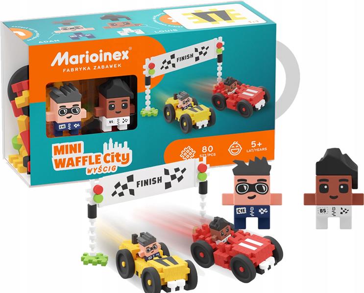MARIO-KLOCKI MINI WAFLE CITY 80EL WYŚCIG