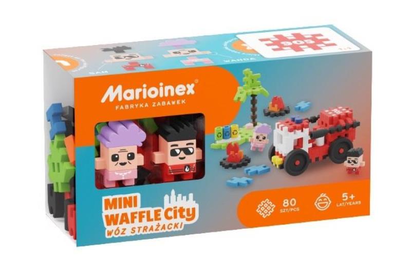 MARIO-KLOCKI MINI WAFLE CITY 80EL WÓZ STRAŻACKI