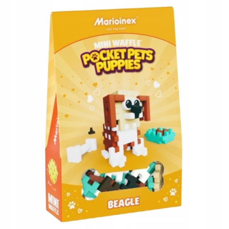 MARIO-KLOCKI MINI WAFLE POCKET PETS PUPPIES BEAGLE