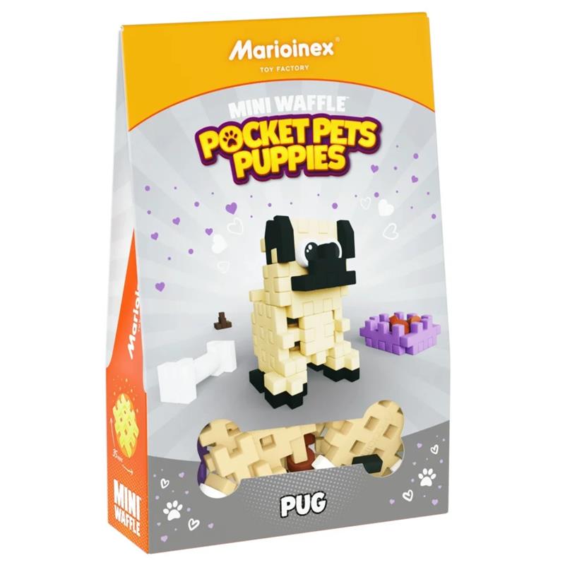 MARIO-KLOCKI MINI WAFLE POCKET PETS PUPPIES MOPS