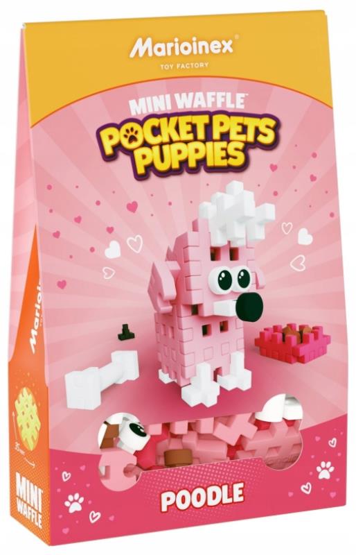 MARIO-KLOCKI MINI WAFLE POCKET PETS PUPPIES PUDEL