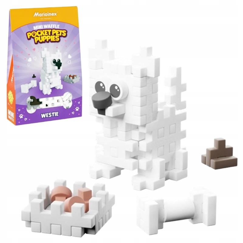 MARIO-KLOCKI MINI WAFLE POCKET PETS PUPPIES WEST HIGHLAND WHITE TERRIER