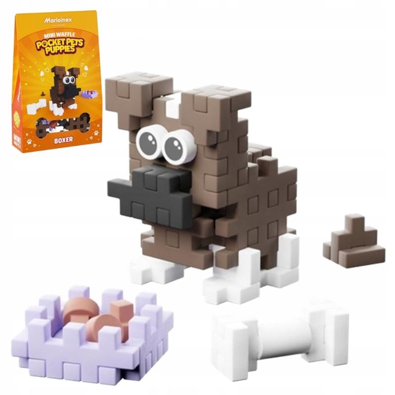 MARIO-KLOCKI MINI WAFLE POCKET PETS PUPPIES BOXER