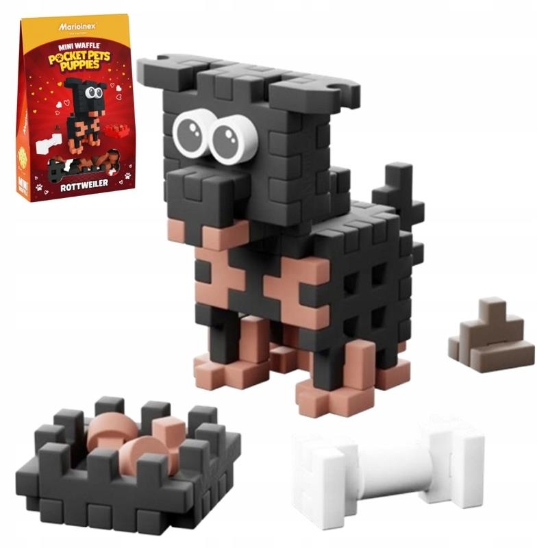 MARIO-KLOCKI MINI WAFLE POCKET PETS PUPPIES ROTTWEILER
