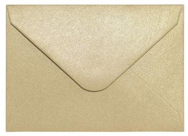 KOPERTA 70X110/100mm 150g/10szt ZŁOTY PEARL 280488 ARGO