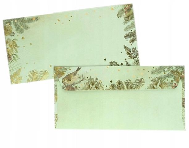 KOPERTA DL I KARNET KPL.5SZT ZŁOTE ŚWIĘTA 283194 ARGO