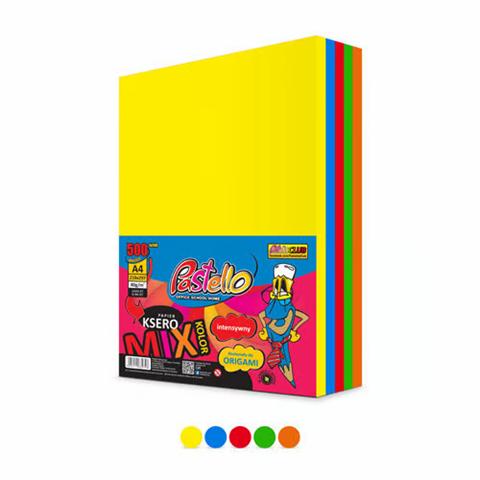 PAPIER KSERO A4 80G 500ARK. MIX 5kol.INTENSYWNY